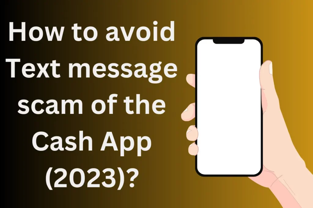 Text message scam Cash App